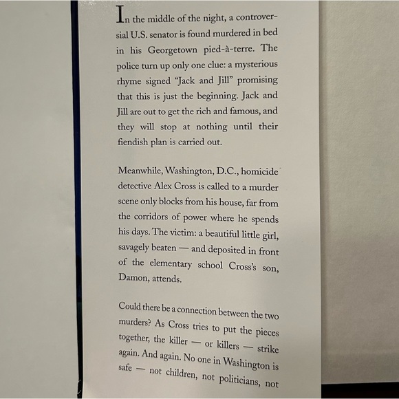 JACK & JILL by James Patterson 📚 Vintage Hardcover Book - Picture 5 of 7